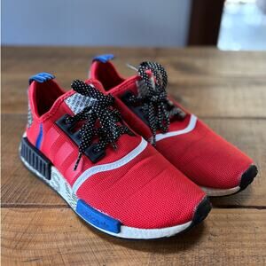 Adidas NMD R1 Transmission Pack Active Red Black Athletic Sneakers Mens Size 9
